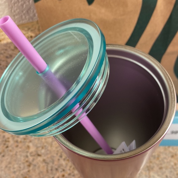 ❤️❤️ Starbucks 2022 Puffy Valentines Purple Stainless Steel Tumbler - Picture 4 of 5